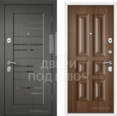 Дверь черная в квартиру ДПК-9545